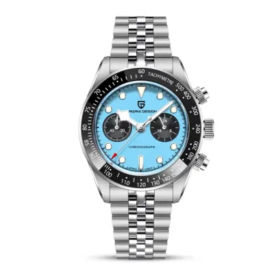 Pagani Design Black Bay Quartz Tiffany Dial Men's Watch